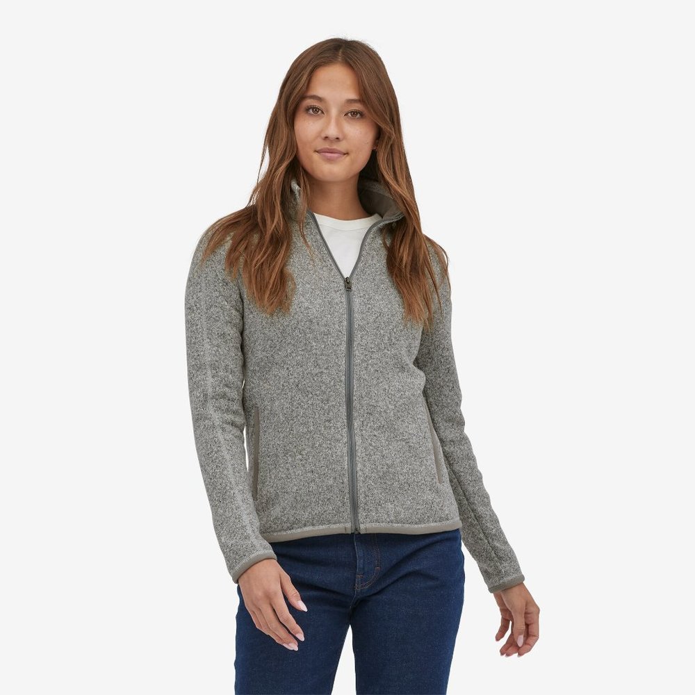 Patagonia's Women's Better Sweater Fleece Jacket Birch White